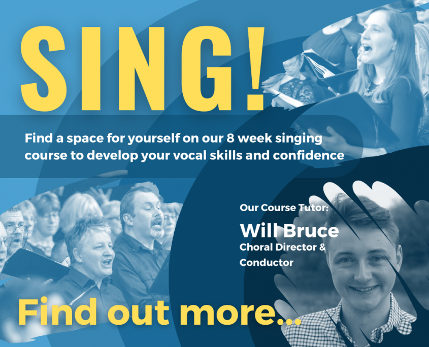 Find out more about our Sing course starting in January 2023